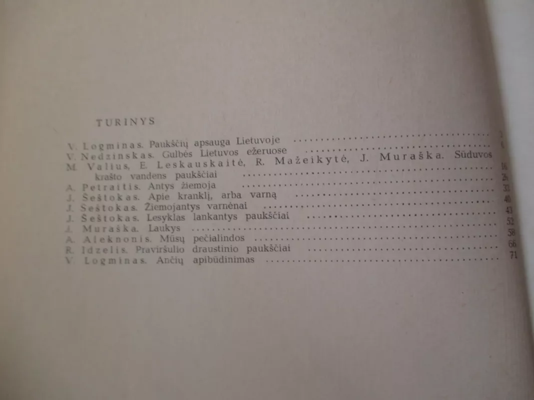 Lietuvos sparnuočiai - J. Stasinas, knyga 6