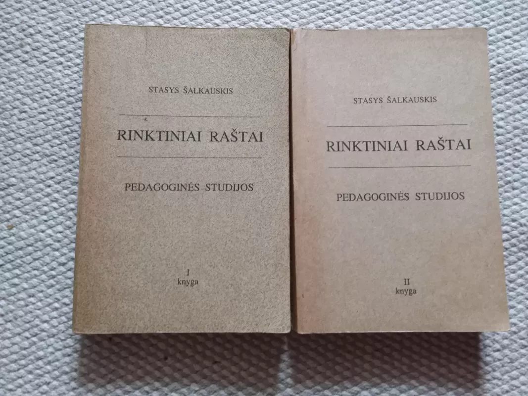 Rinktiniai raštai. Pedagoginės studijos (I, II knygos) - Stasys Šalkauskis, knyga 2