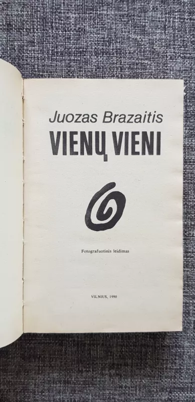 Vienų vieni - Juozas Brazaitis, knyga 3