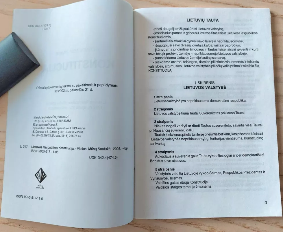 Lietuvos Respublikos Konstitucija - Autorių Kolektyvas, knyga 4