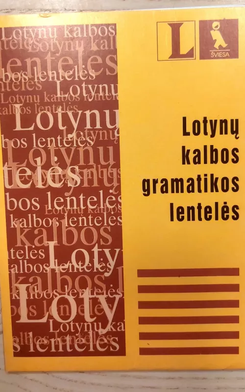 Lotynų kalbos gramatikos lentelės - Linda Strehl, knyga