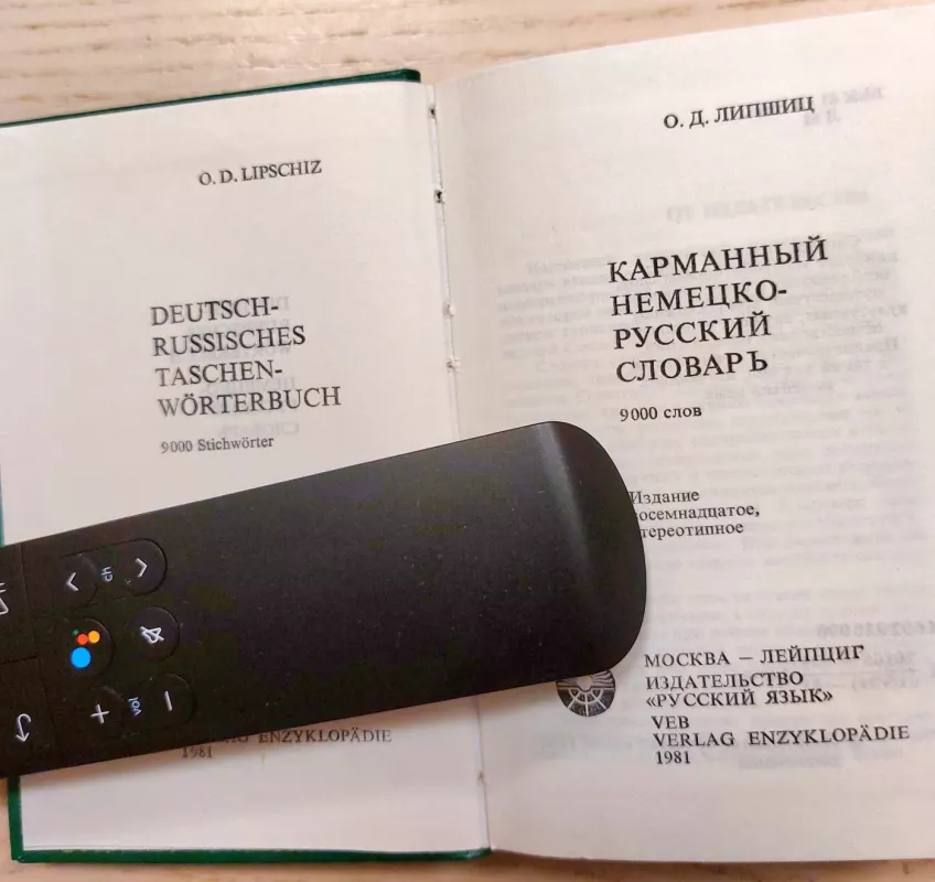 Deutsch-Russisches Taschen-Wörterbuch - O.D. Lipschiz, knyga 5
