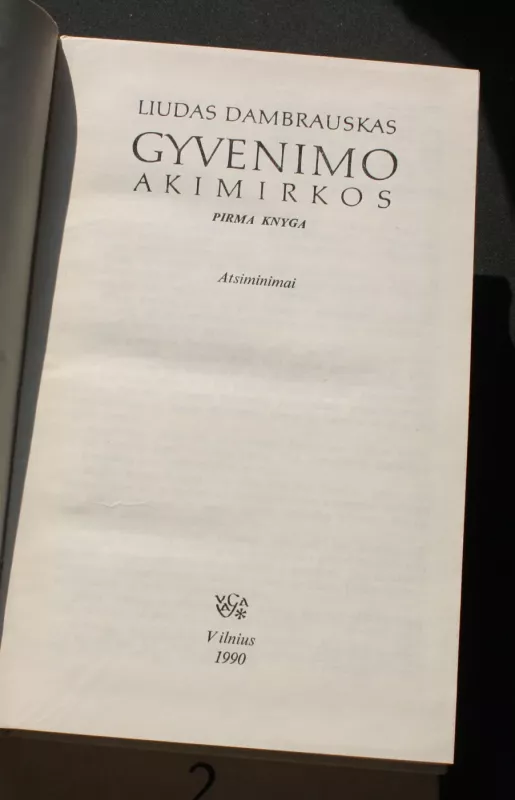 Gyvenimo akimirkos (2 tomai) - Liudas Dambrauskas, knyga 3