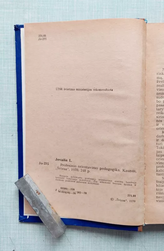 Profesinio orientavimo pedagogika - Leonas Jovaiša, knyga 6