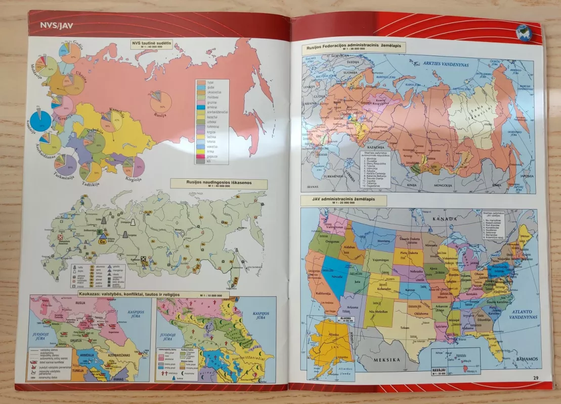 Pasaulio atlasas 10 klasei - Autorių Kolektyvas, knyga 6