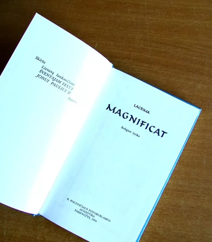 Lacrima Magnificat - Autorių Kolektyvas, knyga 3