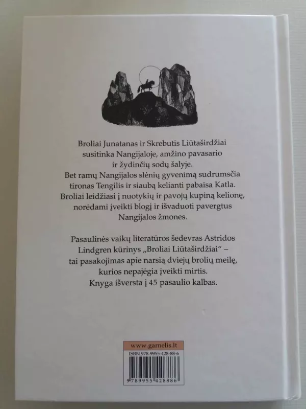 Broliai Liūtaširdžiai - Astrid Lindgren, knyga 3
