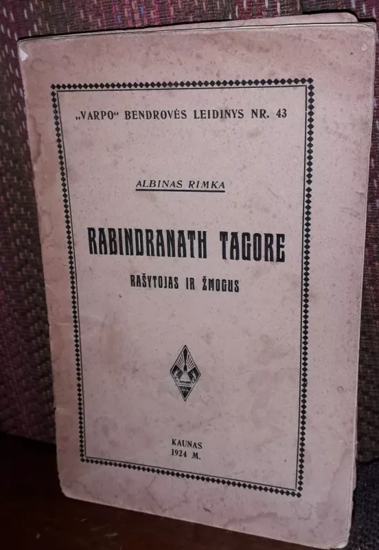 Rabindranatas Tagorė - Albinas Rimka, knyga