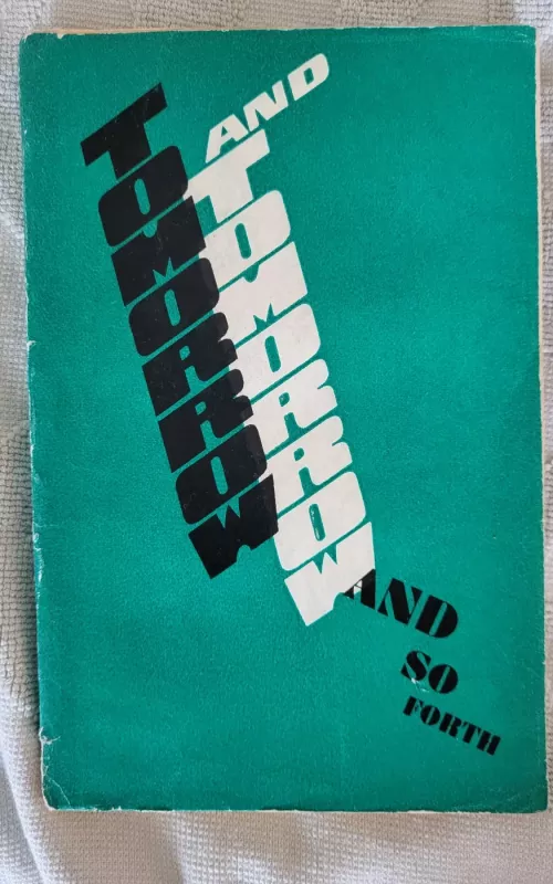 Tomorrow, tomorrow and so forth - Ema Gžanianc, knyga