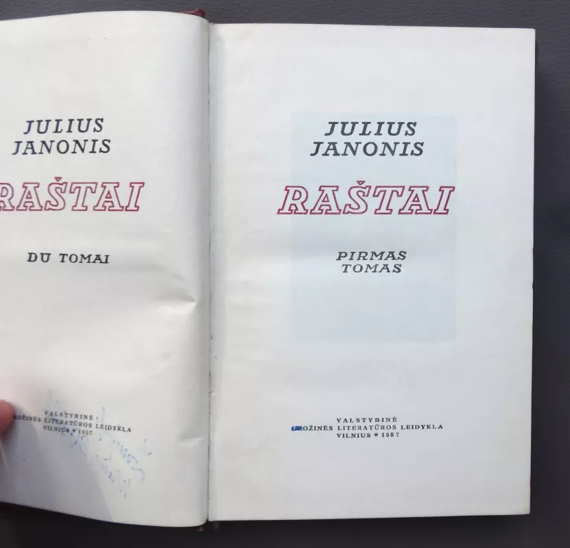 Raštai (2 tomai) - Julius Janonis, knyga 6