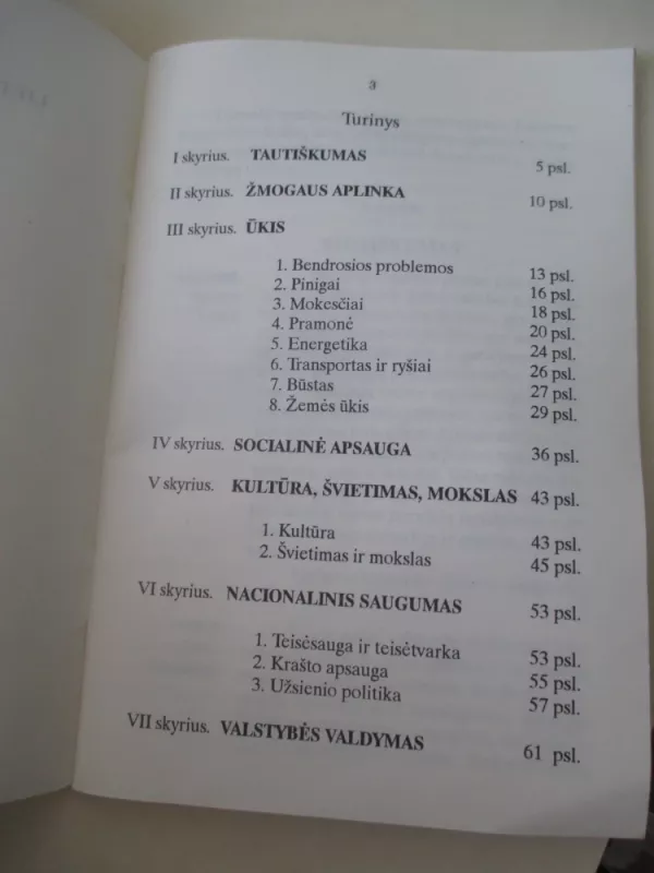 Lietuvių tautininkų sąjunga Seimo rinkimų programa 1996 - Autorių Kolektyvas, knyga 4