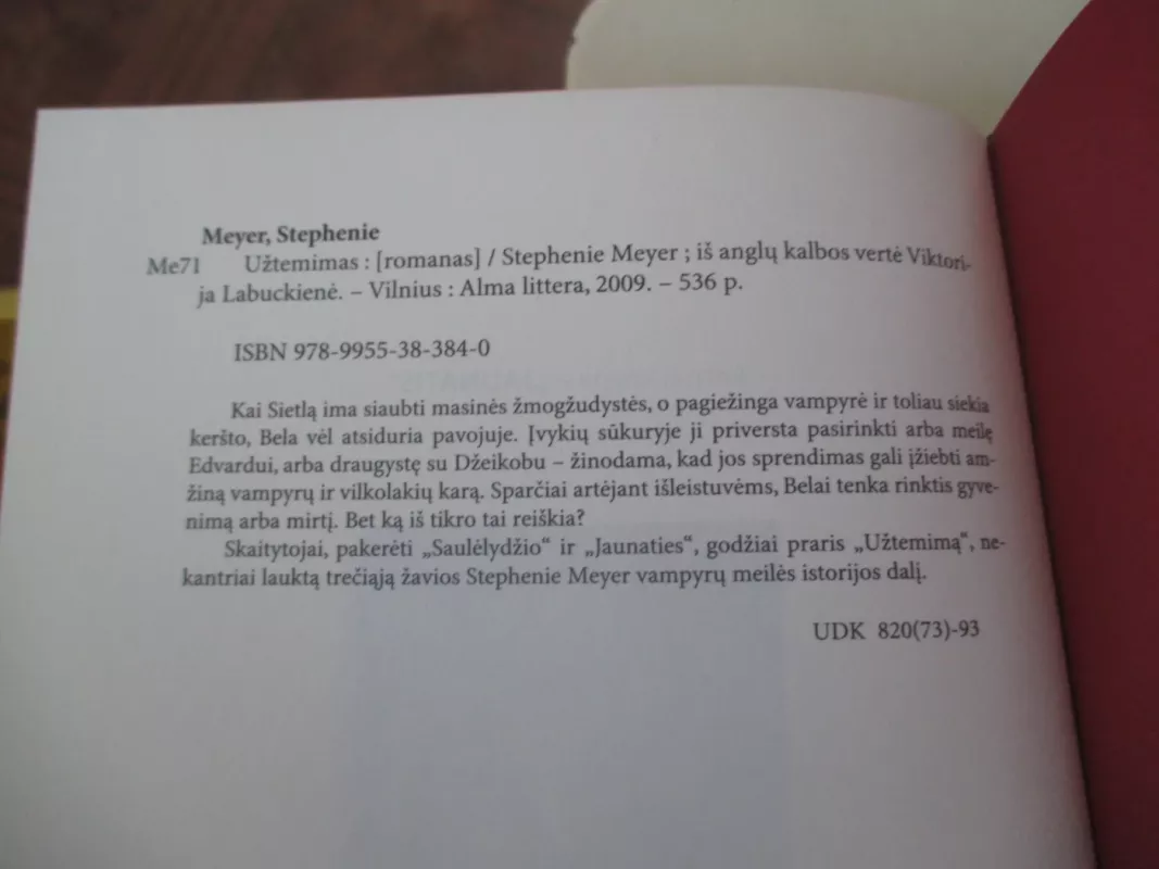 Užtemimas - Stephenie Meyer, knyga 5