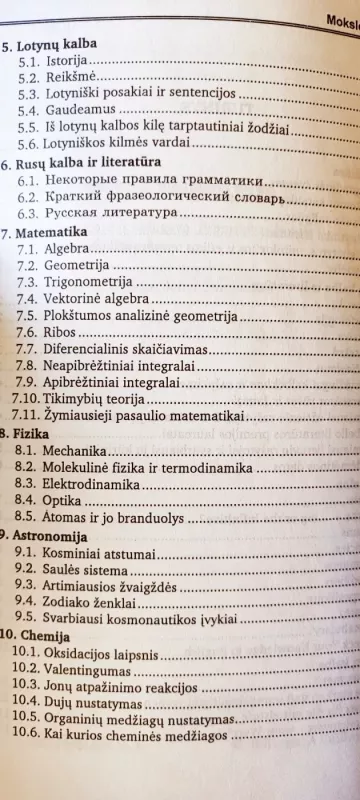 Moksleivio žinynas - Bronislovas Burgis, knyga 4