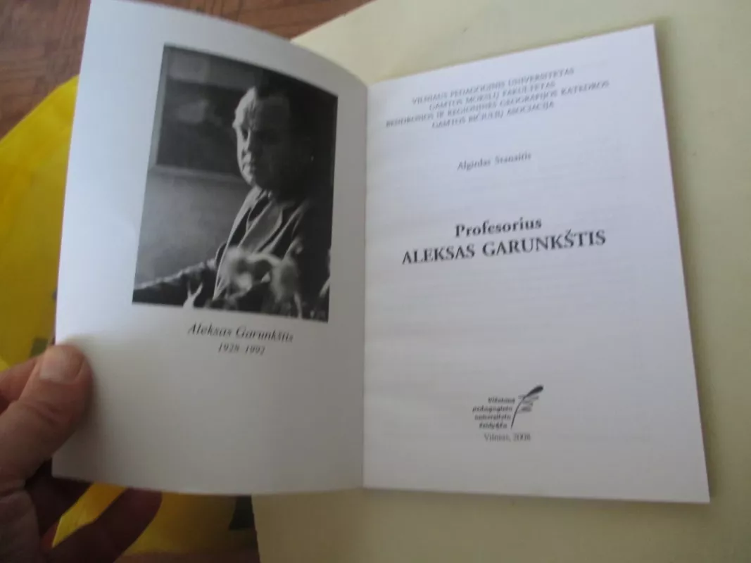 Profesorius Aleksas Garunkštis - Algirdas Stanaitis, knyga 3