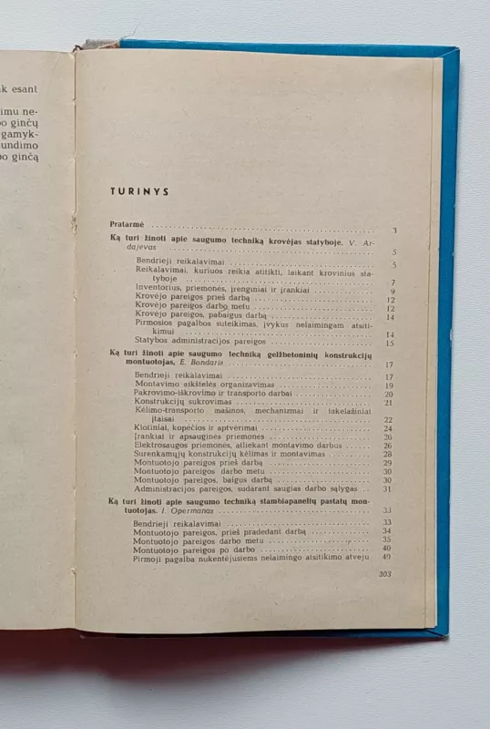 Ką turi žinoti statybininkai apie saugumo techniką - Autorių Kolektyvas, knyga 6