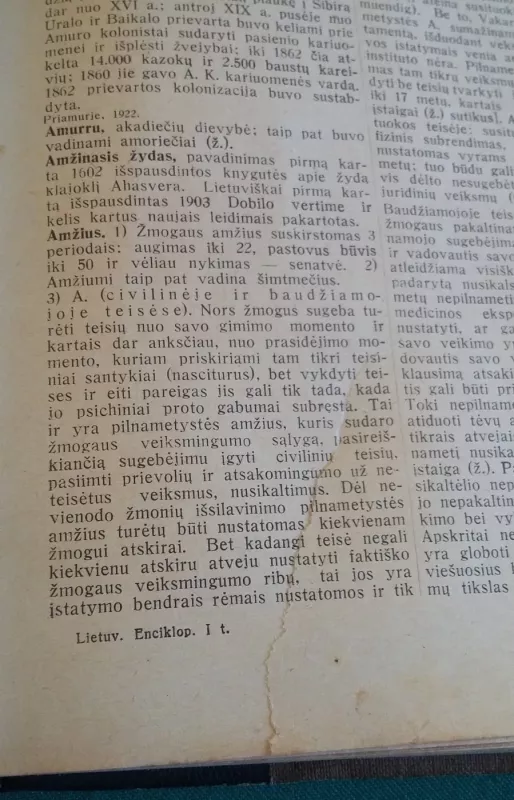 Lietuviškoji enciklopedija ( I tomas) - Vaclovas Biržiška, knyga 6