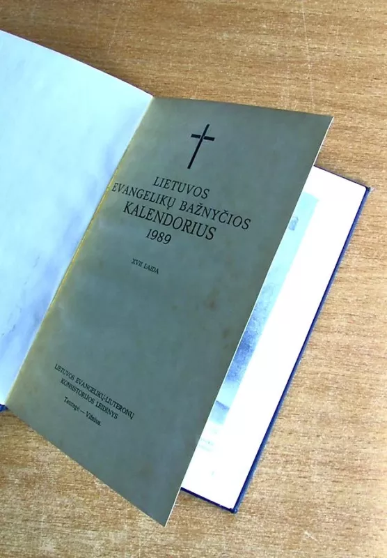 Lietuvos evangelikų bažnyčios kalendorius 1989 - Autorių Kolektyvas, knyga 3