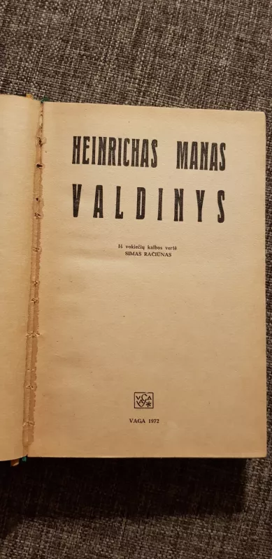 Valdinys - Mann Heinrich, knyga 3