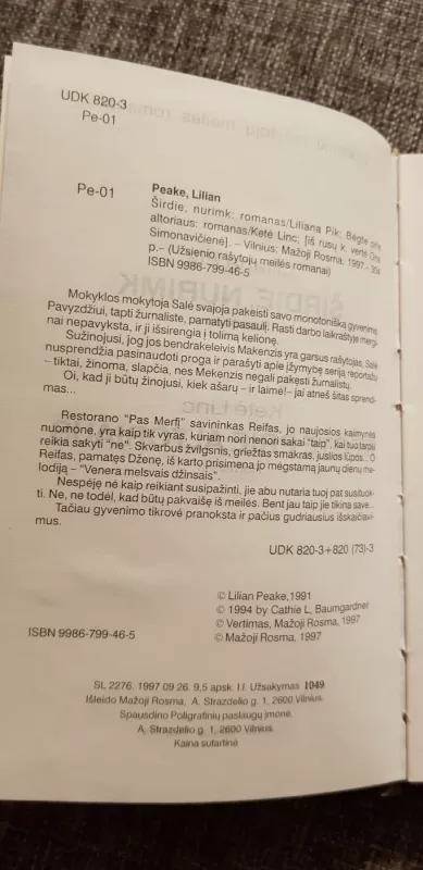 UŽSIENIO RAŠYTOJŲ MEILĖS ROMANAI (MR) - Autorių Kolektyvas, knyga 5