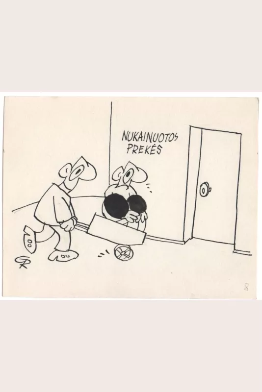 ORIGINALI 90-ŲJŲ „PADOVANOK ŠEFUI“ KNYGOS KARIKATŪRA - Rimtautas Grabauskas, knyga 3