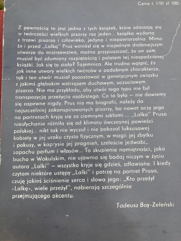 Lalka - Boleslovas Prūsas, knyga 3