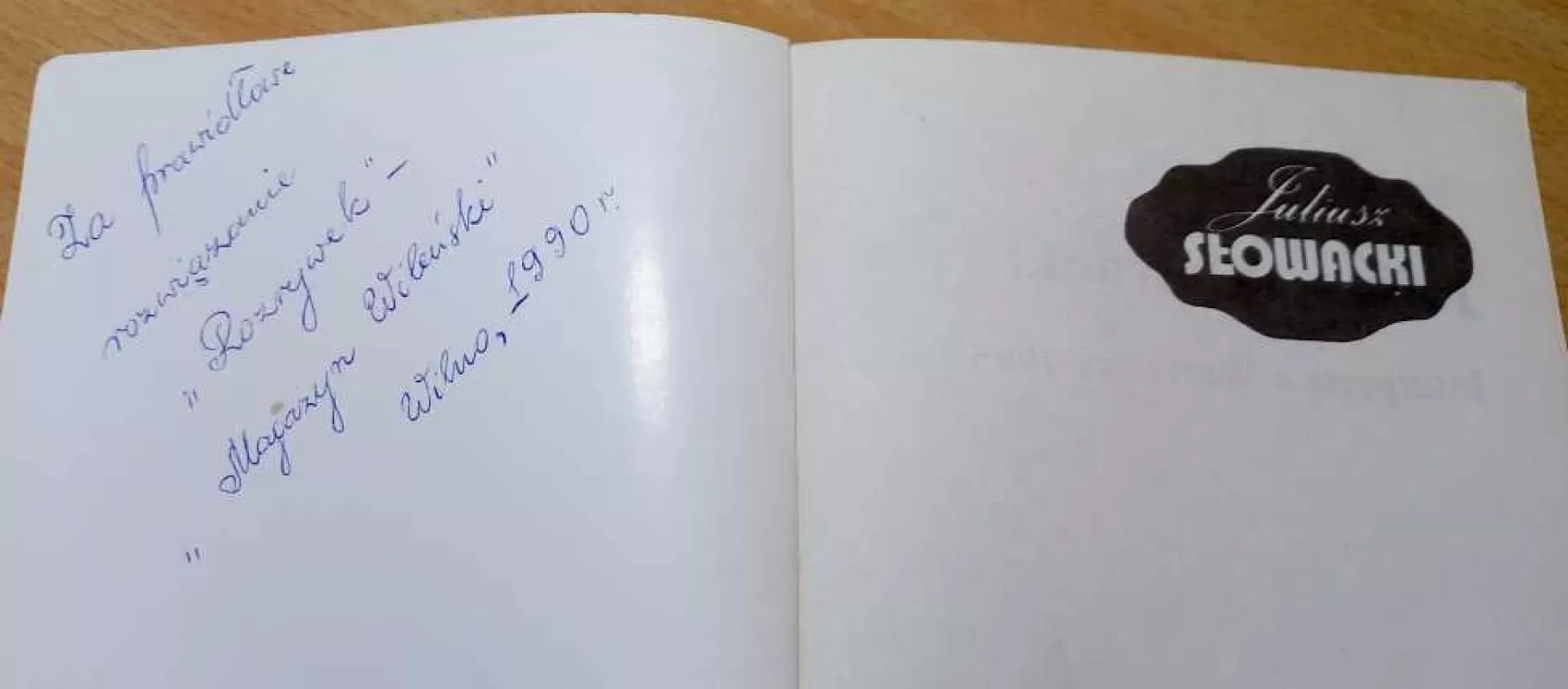 Juliusz Słowacki - Maria Dernałowicz, knyga 5