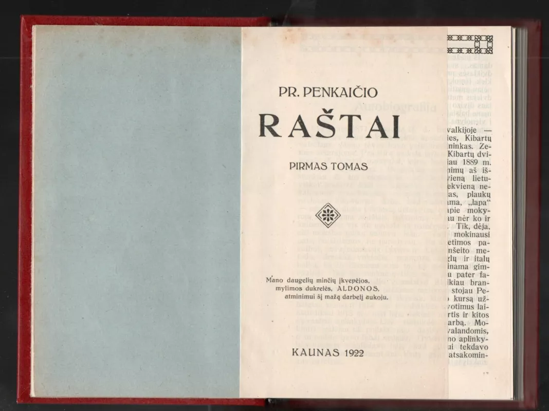 Pranas Penkaitis. Raštai. T. I–III - Pranas Penkaitis, knyga 4