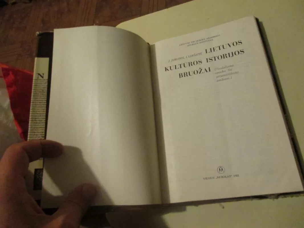 Lietuvos kultūros istorijos bruožai - J. Jurginis, knyga 3