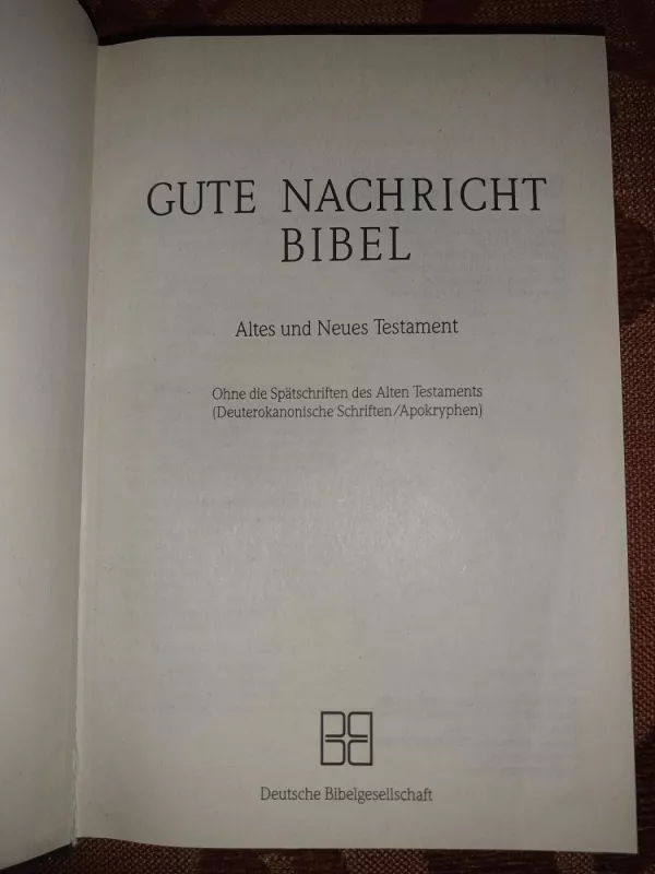 Biblija vokieciu kalba - Gute Nachricht Bibel - Autorių Kolektyvas, knyga 5