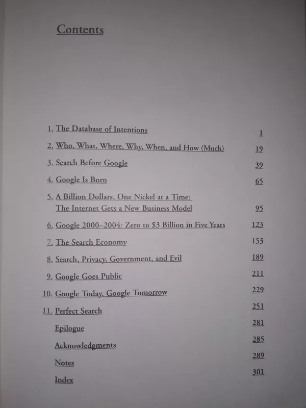 The Search: How Google and its rivals rewrote the rules of business and transformed our culture - John Battelle, knyga 4