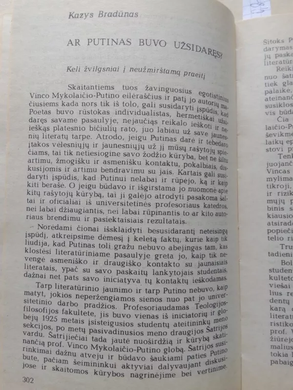 Atsiminimai apie Vincą Mykolaitį-Putiną - Autorių Kolektyvas, knyga 5