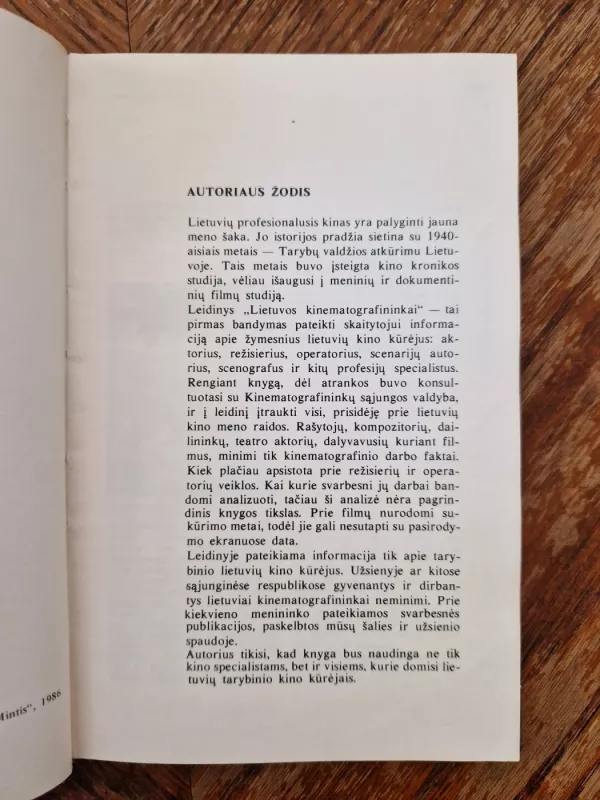 Lietuvos kinematografininkai - Laimonas Tapinas, knyga 3