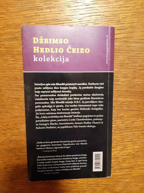 Jokių orchidėjų, mis Blendiš - James H. Chase, knyga 3