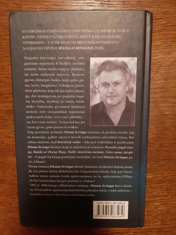 Ketvirtoji ranka - John Irving, knyga 3