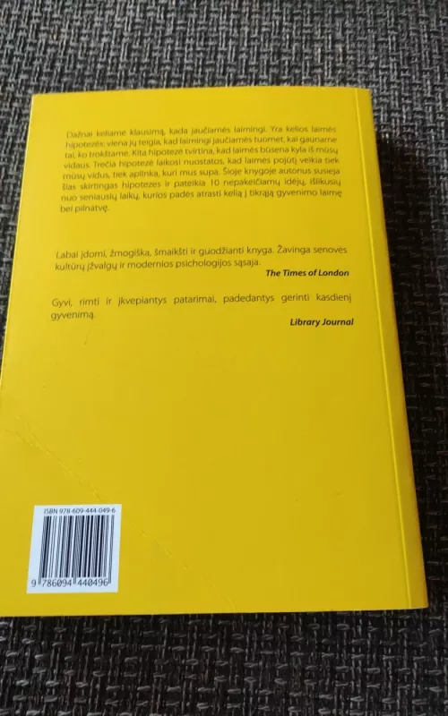 Laimės hipotezė - Jonathan Haidt, knyga 2