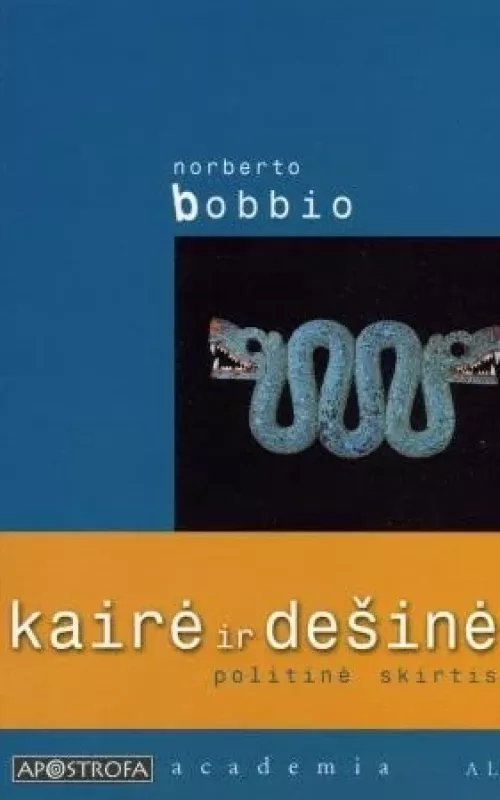 Kairė ir dešinė - Norberto Bobbio, knyga