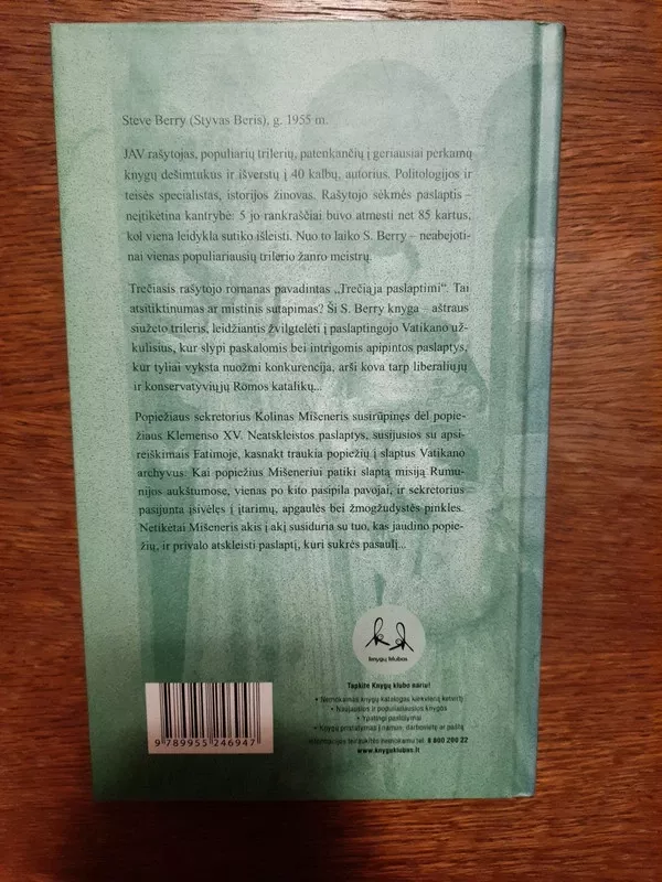 Trečioji paslaptis - Steve Berry, knyga 3