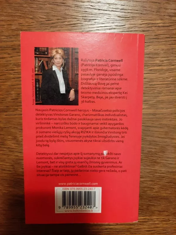 Rizika - Patricia Cornwell, knyga 3