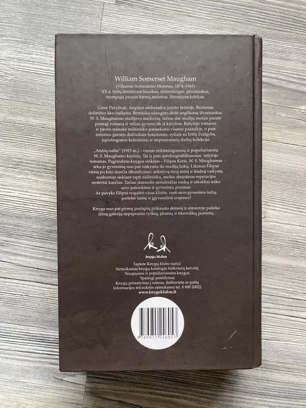 Aistrų našta - William Somerset Maugham, knyga 3