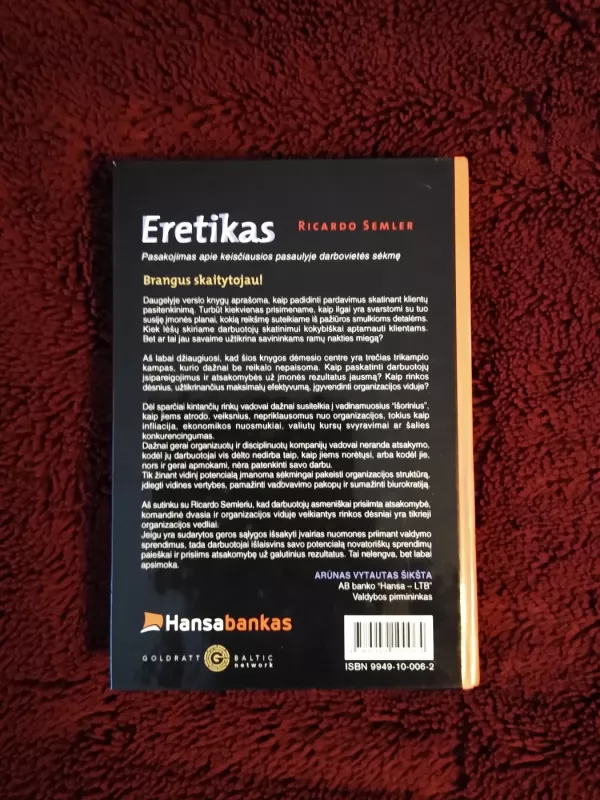 Eretikas - Ricardo Semler, knyga 4