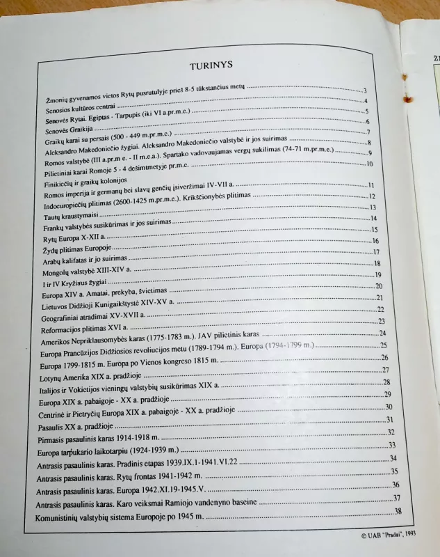 Mokyklinis visuotinės istorijos atlasas - Liudvikas Lukoševičius, knyga 3