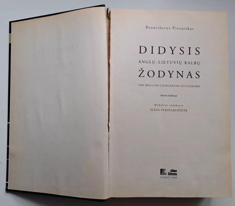 Didysis anglų - lietuvių kalbų žodynas - Bronislovas Piesarskas, knyga 3