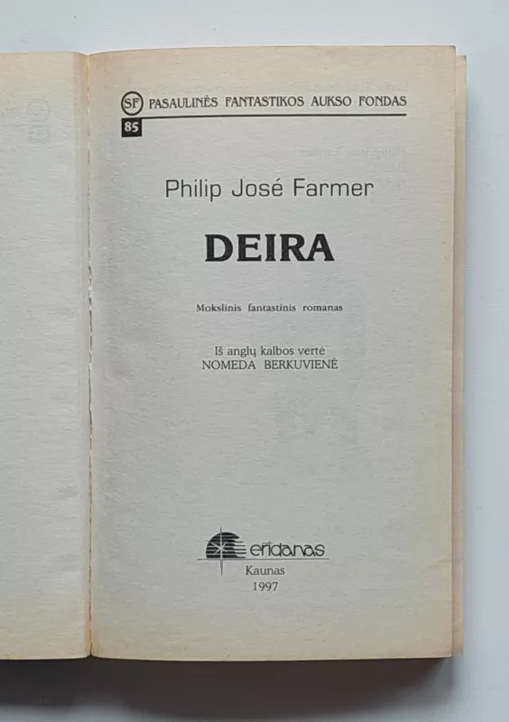 Deira - Jose Philip Farmer, knyga 5