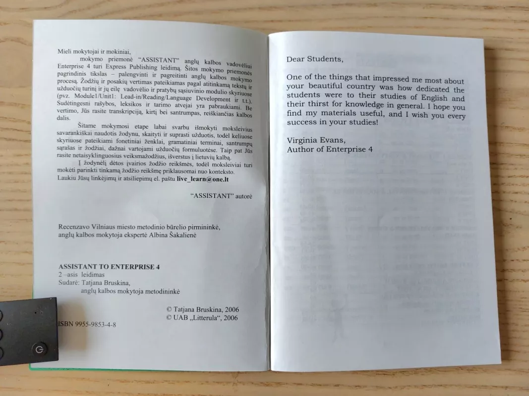 Assistant to Enterprise 4 - Tatjana Bruskina, knyga 5