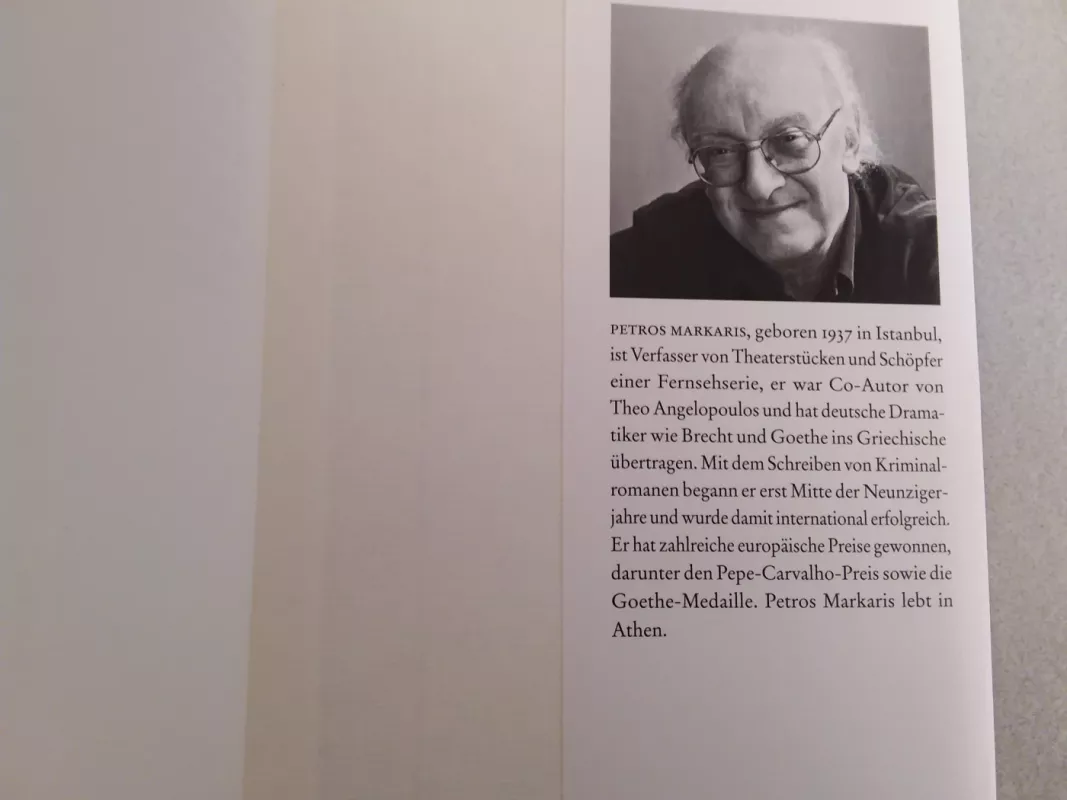Das Spiel mit der Angst und andere Geschichten - Petros Markaris, knyga 6