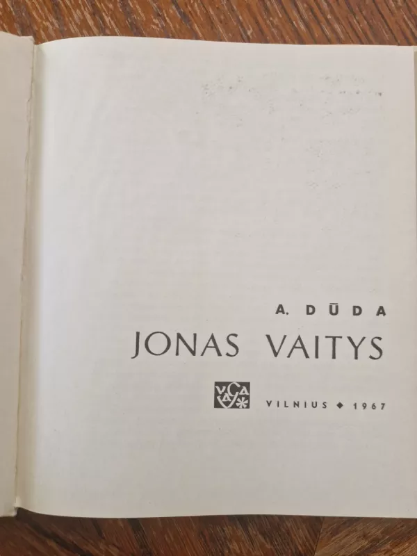 Jonas Vaitys - A. Dūda, knyga 3