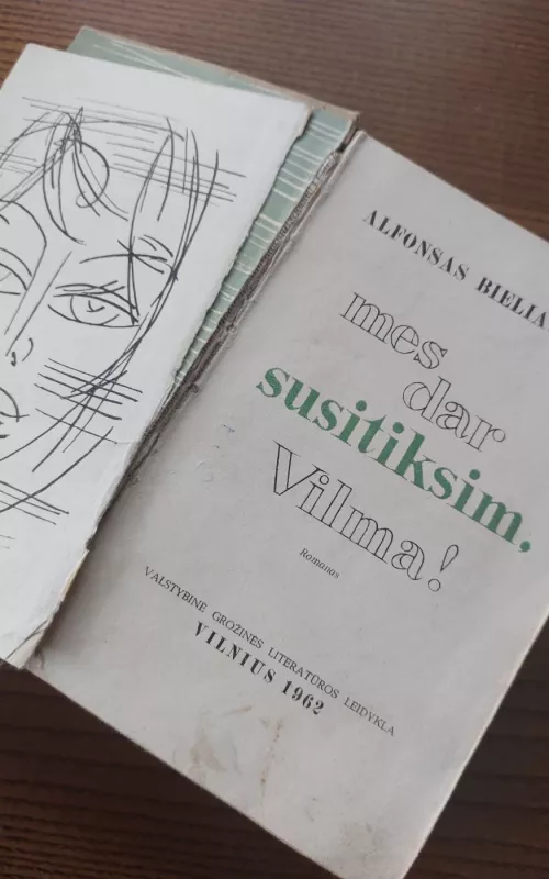 Mes dar susitiksim, Vilma - Alfonsas Bieliauskas, knyga