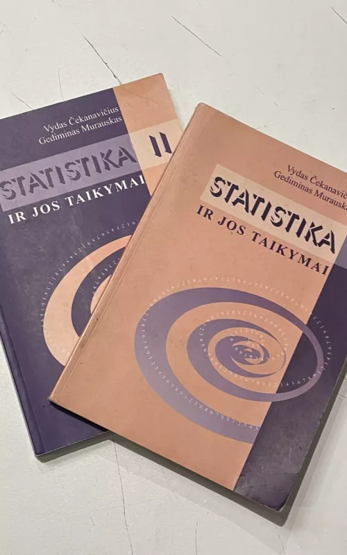 Statistika ir jos taikymai (1,2 dalys) - G. Čekanavičius V. ir Murauskas, knyga