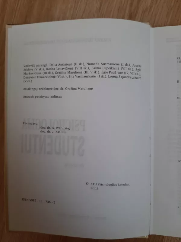 Psichologija studentui - Autorių Kolektyvas, knyga 3