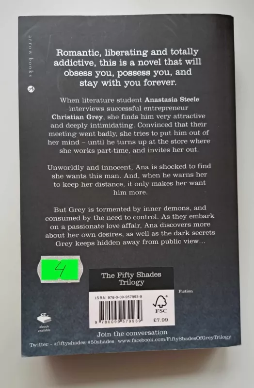 Fifty Shades of Grey - James E L, knyga 4